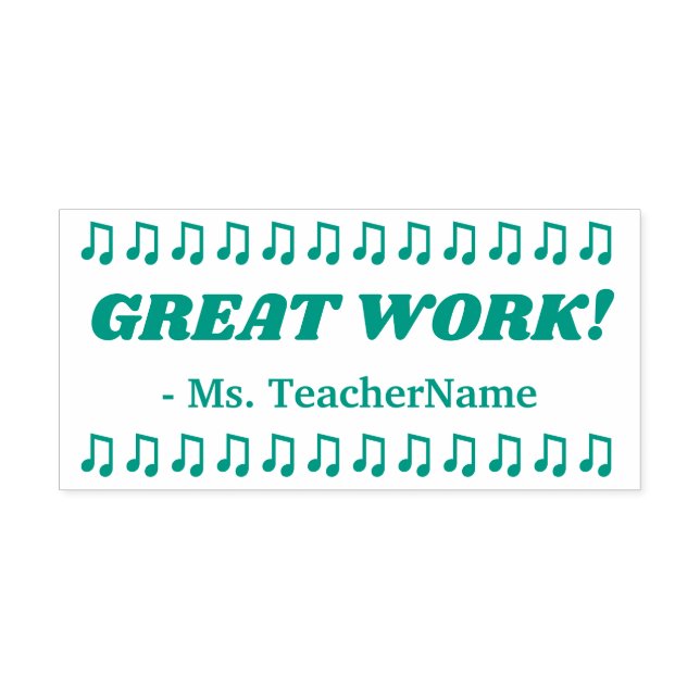 "GREAT WORK!" Assignment Marking Rubber Stamp (Design)