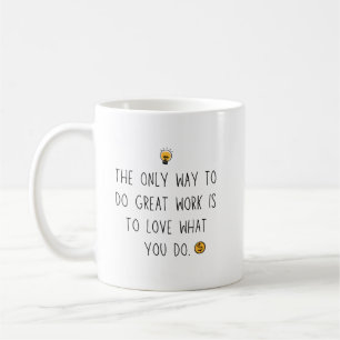 Great work love career employee gift ideas  coffee mug
