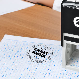 Great Work Personalised Teachers Self-inking Stamp