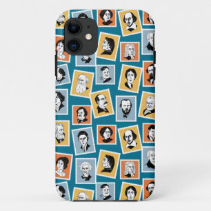 Great writers, poets and playwrights on stamps-1 iPhone 11 case