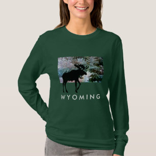 Great WYOMING Moose Shirt - Custom Shirt Colours