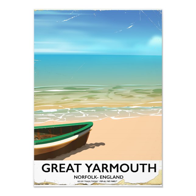 Great Yarmouth, Norfolk, Seaside travel poster (Front)