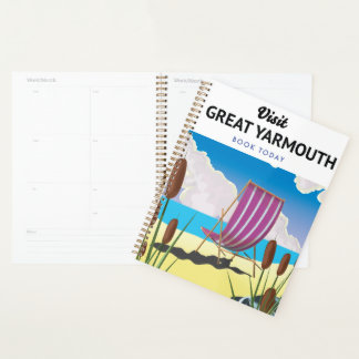 Great Yarmouth seaside travel poster. Planner
