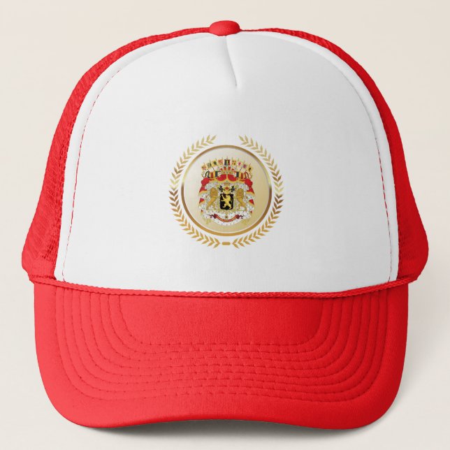 Greater Coat of Arms of Belgium Trucker Hat (Front)