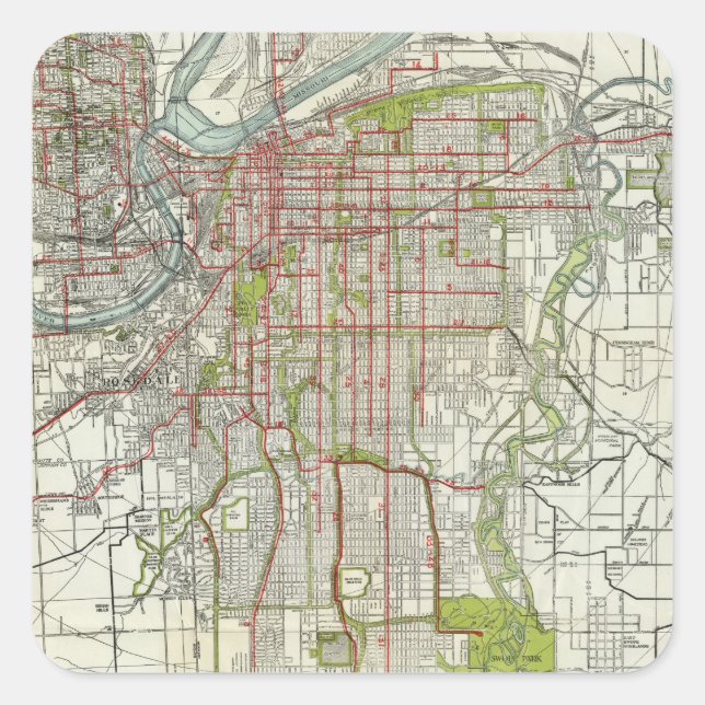 Greater Kansas City Square Sticker (Front)