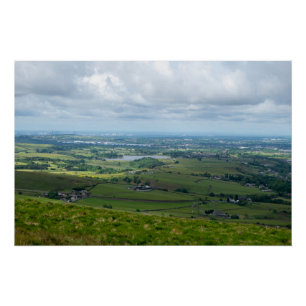 Greater Manchester From Blackstone Edge Poster