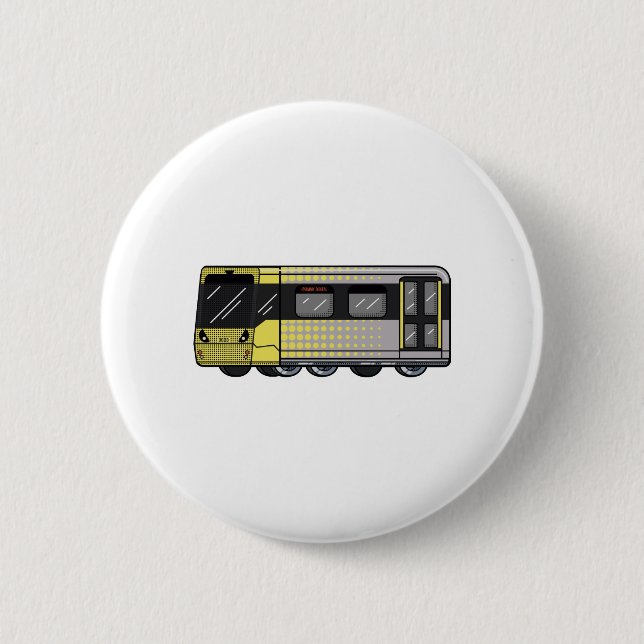 Greater Manchester Metrolink graffiti bomb sticker 6 Cm Round Badge (Front)
