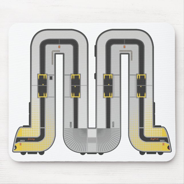 Greater Manchester Metrolink tram GMPTE Mblem Mouse Mat (Front)