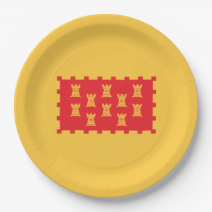 Greater Manchester (UK County) Flag Paper Plate