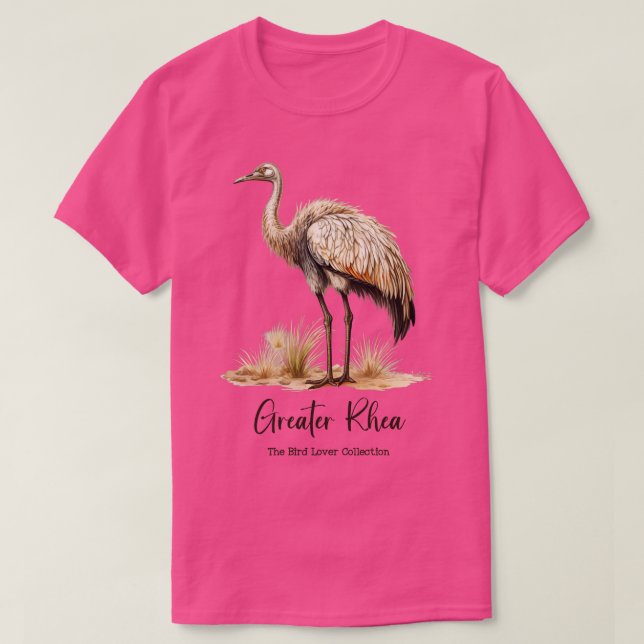 Greater Rhea The Bird Lover Collection TShirt (Design Front)