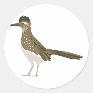 Greater Roadrunner Classic Round Sticker