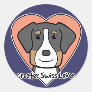 Greater Swiss Lover Classic Round Sticker