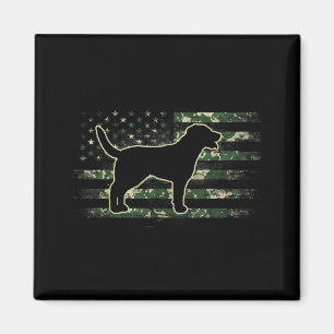 Greater Swiss Mountain Camouflage American Flag Magnet