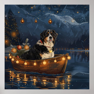 Greater Swiss Mountain Christmas Festive Voyage Poster