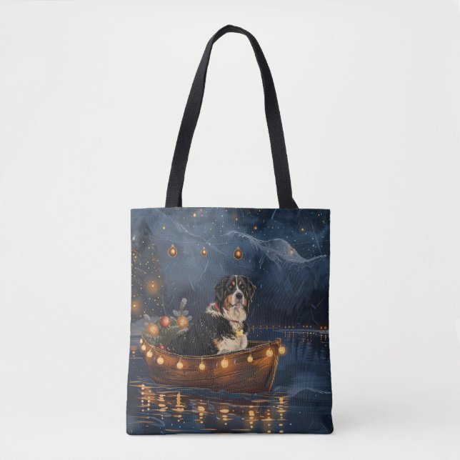 Greater Swiss Mountain Christmas Festive Voyage Tote Bag (Front)