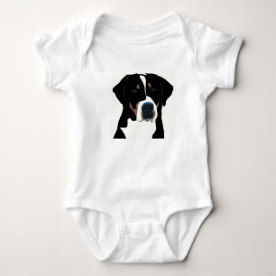 Greater Swiss Mountain Dog Baby Bodysuit