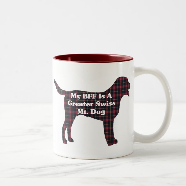 Greater Swiss  MOUNTAIN DOG BFF Two-Tone Coffee Mug (Right)