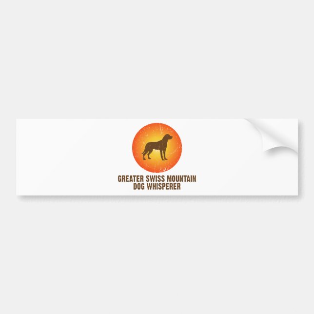 Greater Swiss Mountain Dog Bumper Sticker (Front)