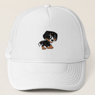 greater swiss mountain dog cartoon trucker hat