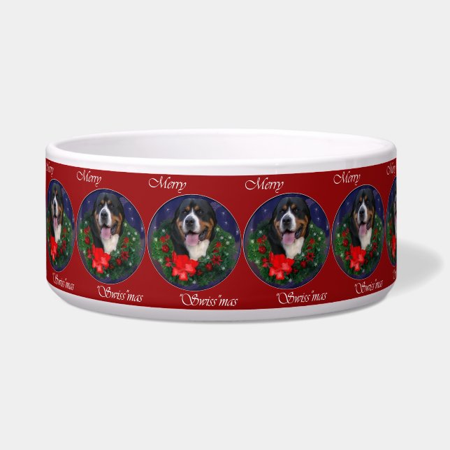 Greater Swiss Mountain Dog Christmas  (Front)