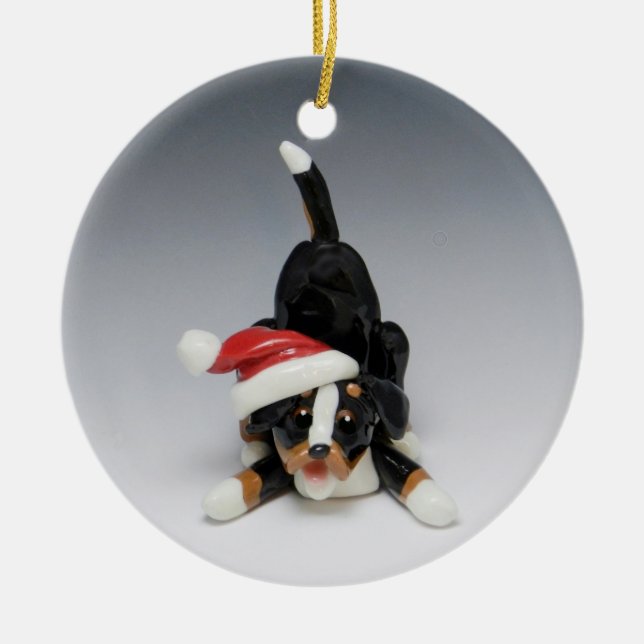 Greater Swiss Mountain Dog Christmas Ornament (Front)