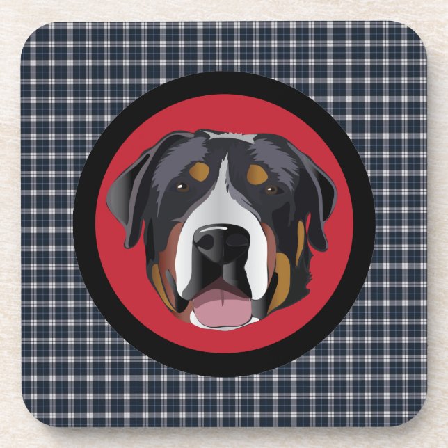 GREATER SWISS MOUNTAIN DOG COASTER (Front)