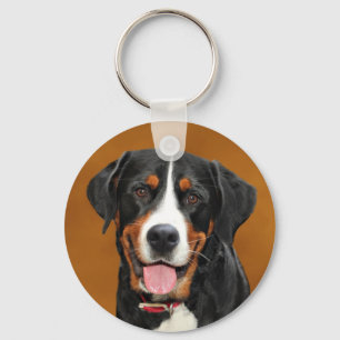 Greater Swiss Mountain Dog Key Ring