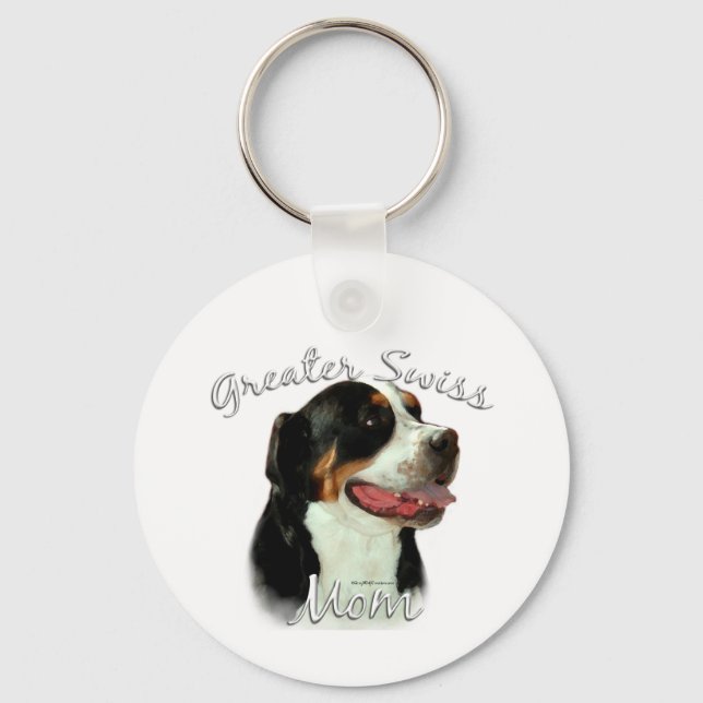 Greater Swiss Mountain Dog Mum 2 Key Ring (Front)