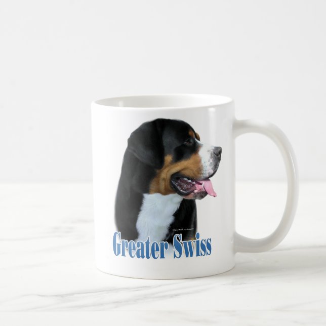 Greater Swiss Mountain Dog Name Coffee Mug (Right)