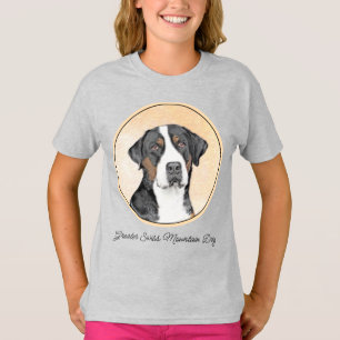 Greater Swiss Mountain Dog Painting - Original Art T-Shirt