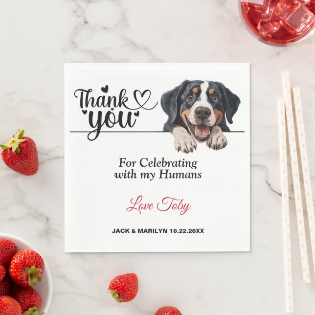 Greater Swiss Mountain Dog Paper Napkin (Insitu)