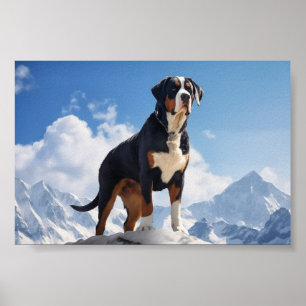 Greater Swiss Mountain dog Poster