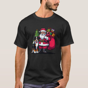 Greater Swiss Mountain Dog Santa Claus Funny Chris T-Shirt