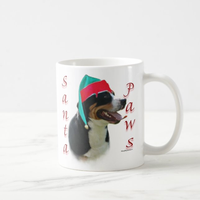 Greater Swiss Mountain Dog Santa Paws Coffee Mug (Right)