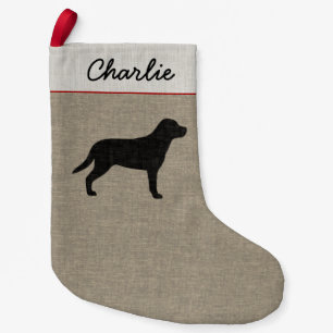 Greater Swiss Mountain Dog Silhouette Swissy Xmas Small Christmas Stocking
