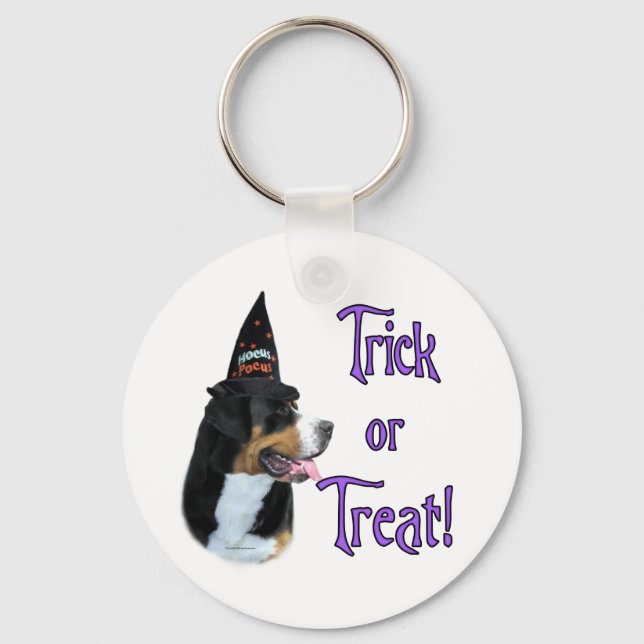 Greater Swiss Mountain Dog Trick Key Ring (Front)