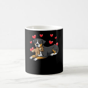 Greater Swiss Mountain Dog With Stuffed Animal Coffee Mug