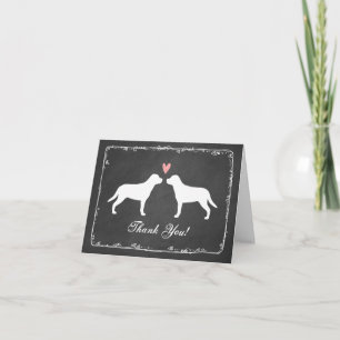 Greater Swiss Mountain Dogs Wedding Thank You Card