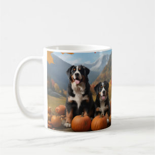 Greater Swiss Mountain Pup Autumn Delight Pumpkin Coffee Mug