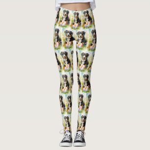 Greater Swiss Mountain with Easter Eggs Leggings