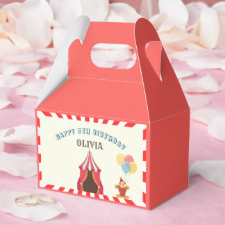 GREATEST 5TH  Birthday Party Circus THEME Favour Box