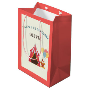 GREATEST 5TH  Birthday Party Circus THEME Medium Gift Bag