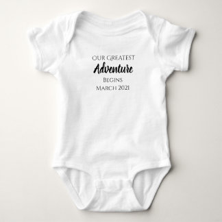 Greatest Adventure Infant Outfit- Announcement Baby Bodysuit