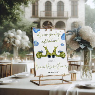Greatest Adventure, Scooter, Couples Bridal Shower Poster