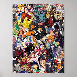 Greatest Anime Collage Poster
