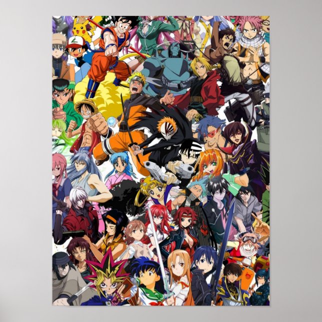Greatest Anime Collage Poster (Front)
