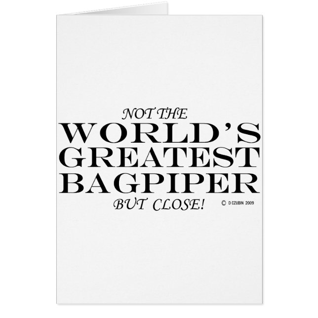 Greatest Bagpiper Close (Front)