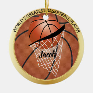 Greatest Basketball Player Ceramic Tree Decoration