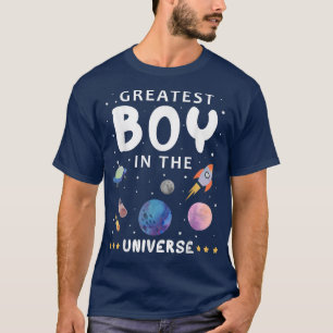 Greatest Boy In The Universe Science Spaceship Fam T-Shirt