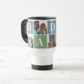 Greatest Dad | Color Block Photo Collage Travel Mug (Front Left)